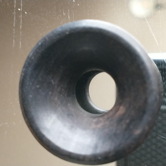 7/8 inch hand carved ebony wood tunnel flares new - Picture 3 of 5